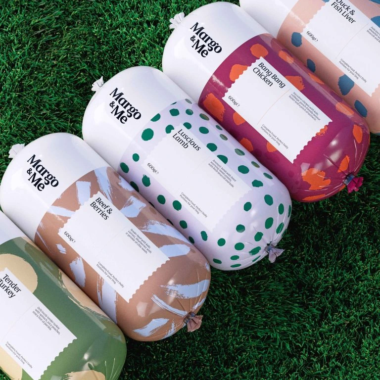 Margome Pet Food Packaging Brown