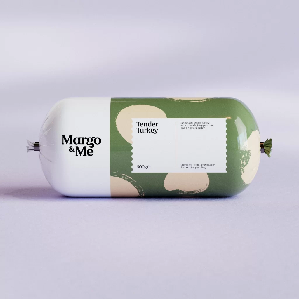 Margome Dog Food Packaging Red
