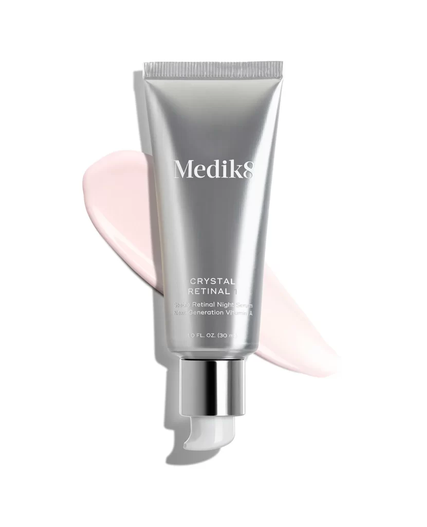 Medik8 Crystal Retinal 1 Serum Silver Tube Side View
