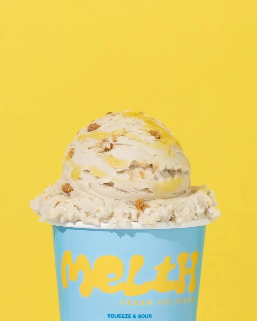 Melth Vegan Ice Cream Packaging Blue