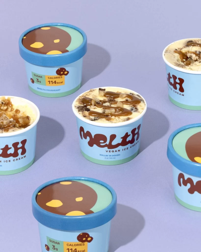 Melth Vegan Ice Cream Packaging