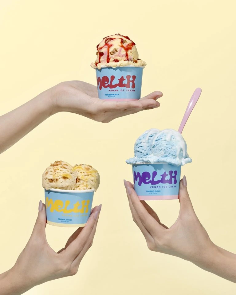 Melth Vegan Ice Cream Packaging With
