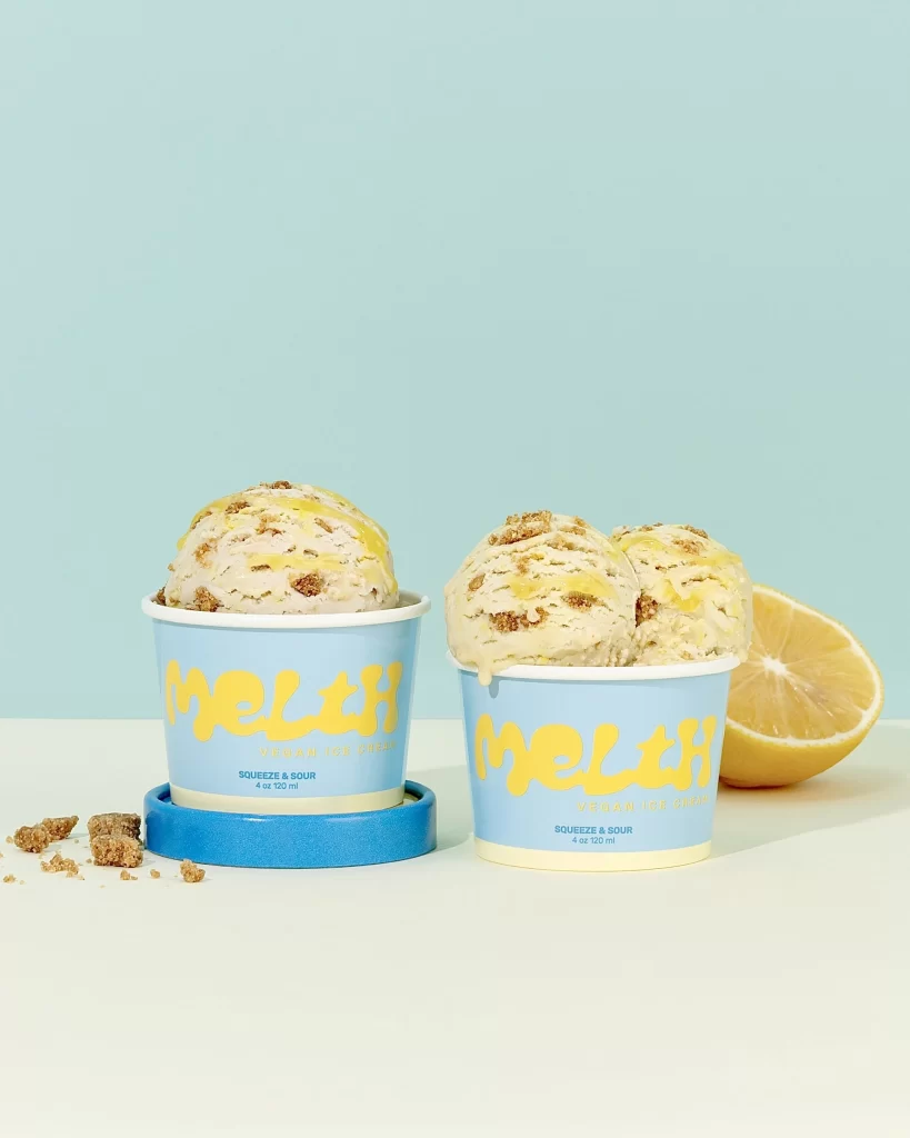 Melth Ice Cream Packaging Blue
