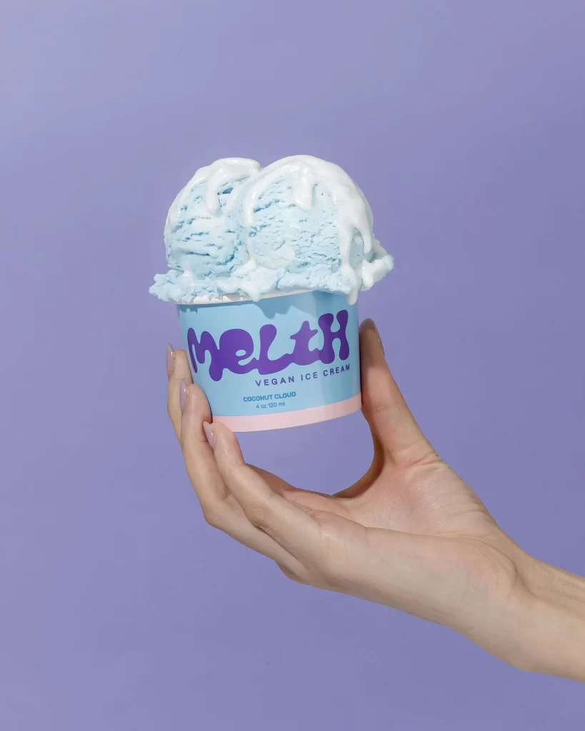 Melth Ice Cream Packaging White