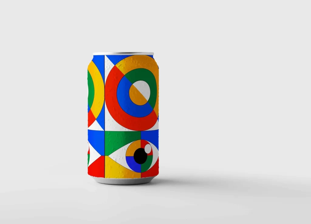 Google Inspired Cosmetics Packaging Can
