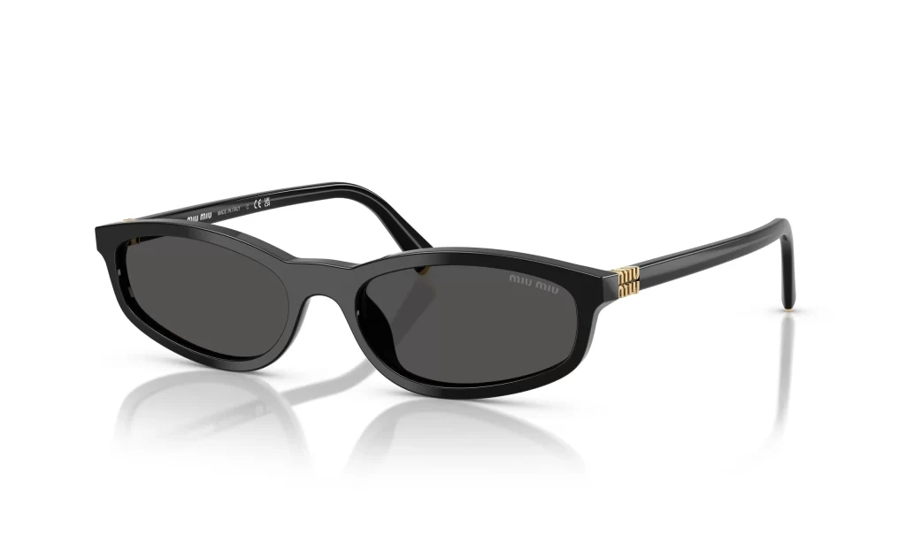 Miu Miu Black Cat Eye Sunglasses Model A06S Packaging