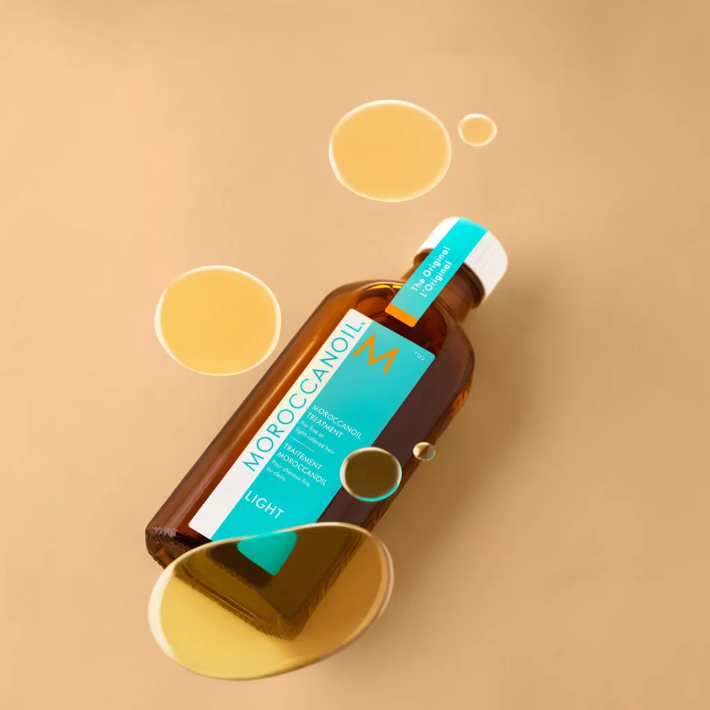 Moroccanoil Treatment Light Bottle Angle View
