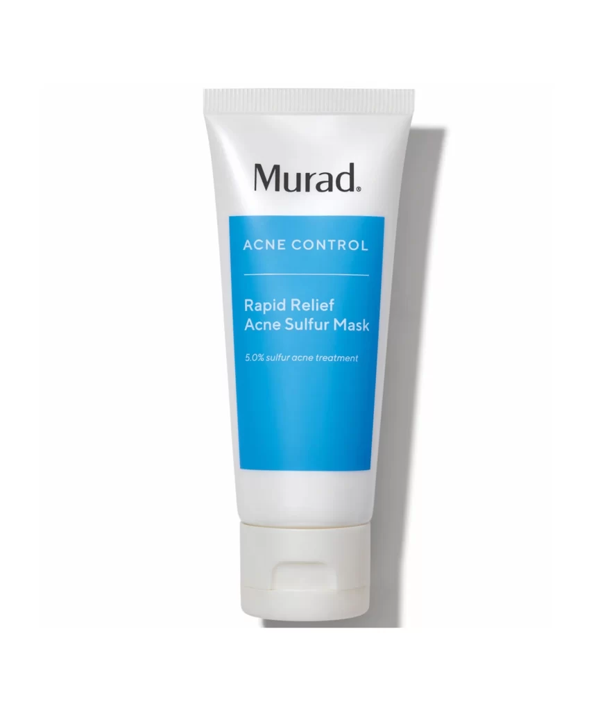 Murad Rapid Relief Acne Sulfur Mask Tube Front View