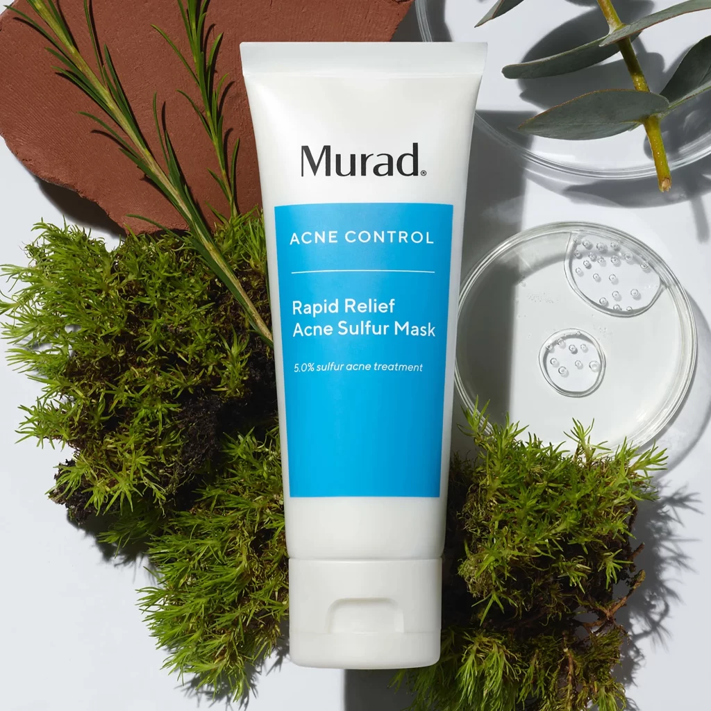 Murad Rapid Relief Acne Sulfur Mask Tube Detail View