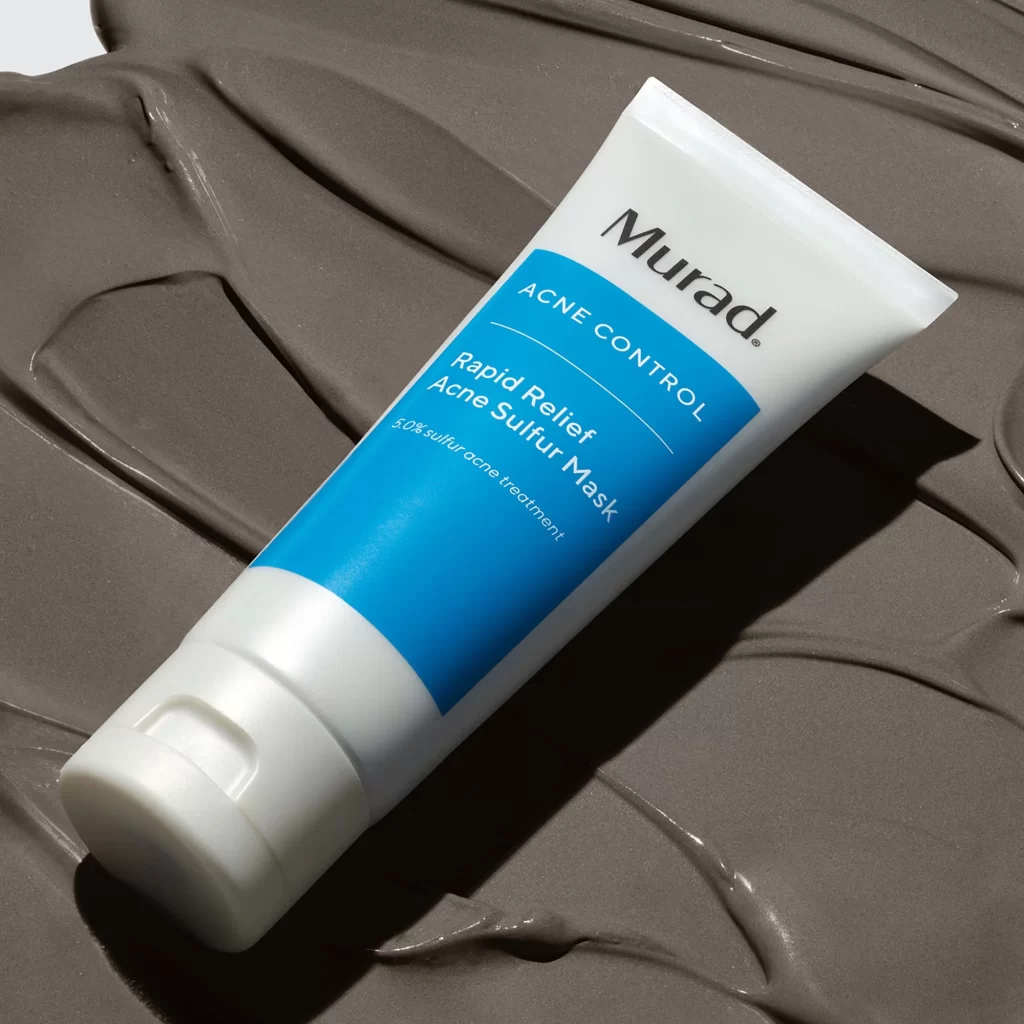 Murad Rapid Relief Acne Sulfur Mask Tube Cap Detail