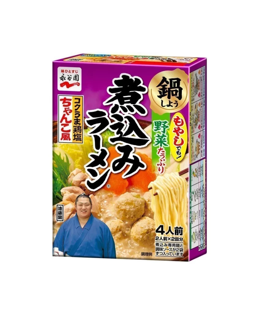 Nagatanien Chicken Salt Chanko Ramen Cup Packaging