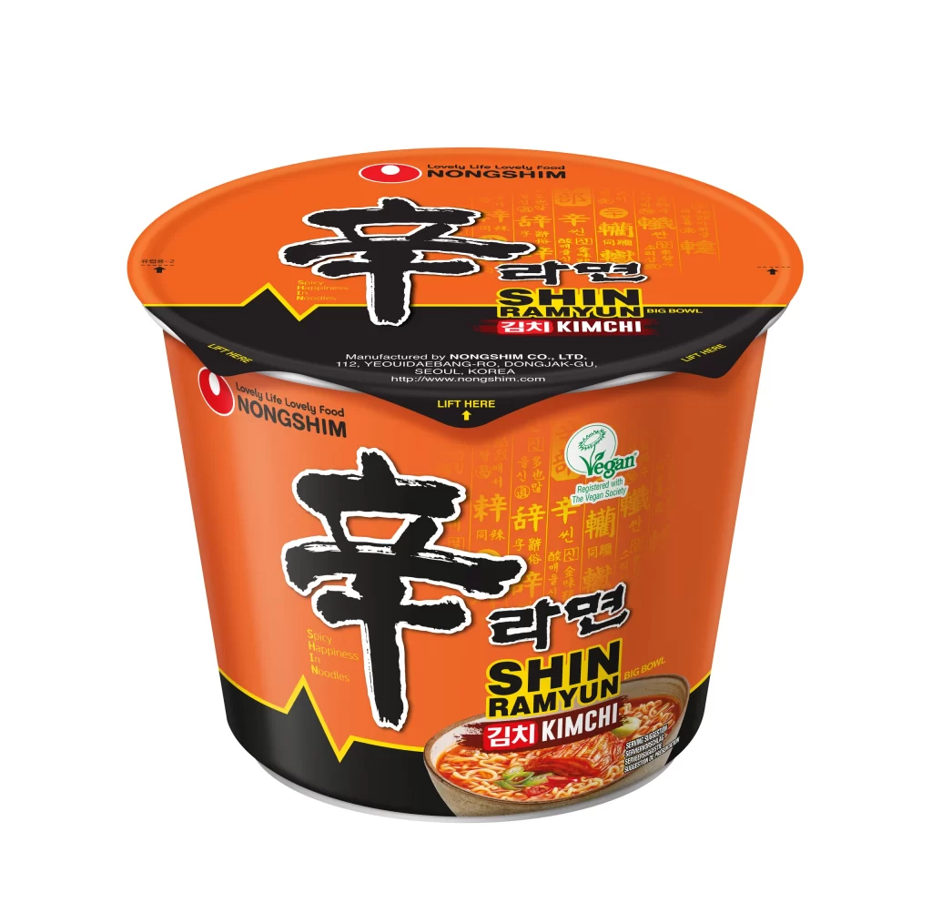 Nongshim Kimchi Big Bowl Noodle Soup Packaging