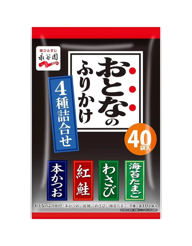 Nagatanien Adult Furikake 4 Flavor Assortment Packaging