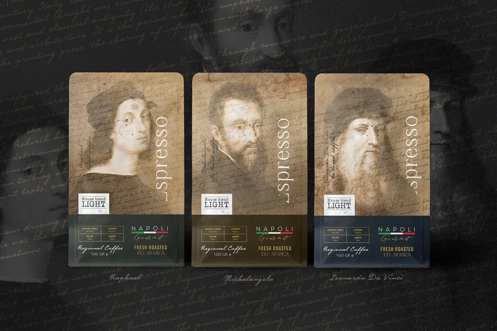 Napoli Gourmet Coffee Packaging J