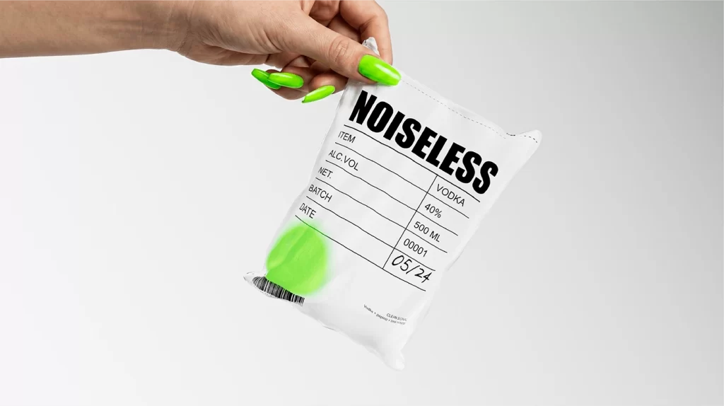 Noiseless Vodka Pouch Design