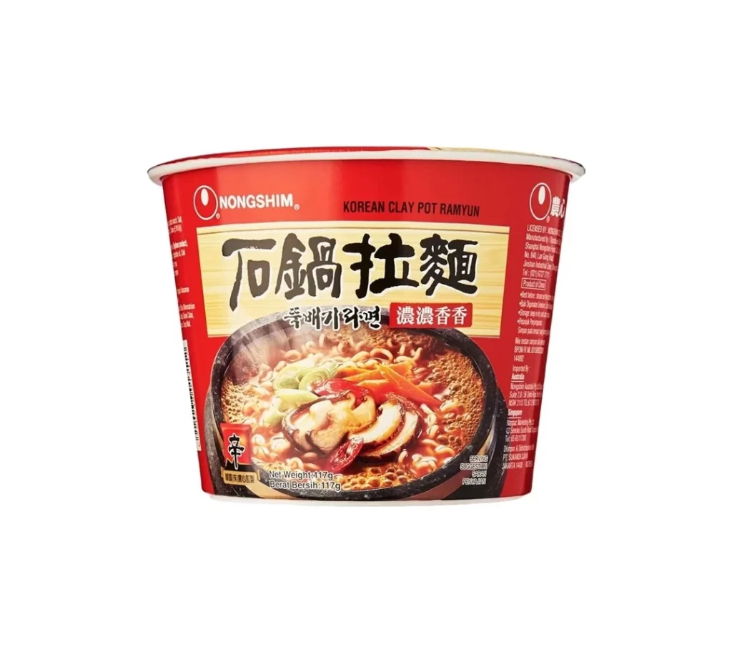 Nongshim Korean Clay Pot Ramyun Ramen Packaging