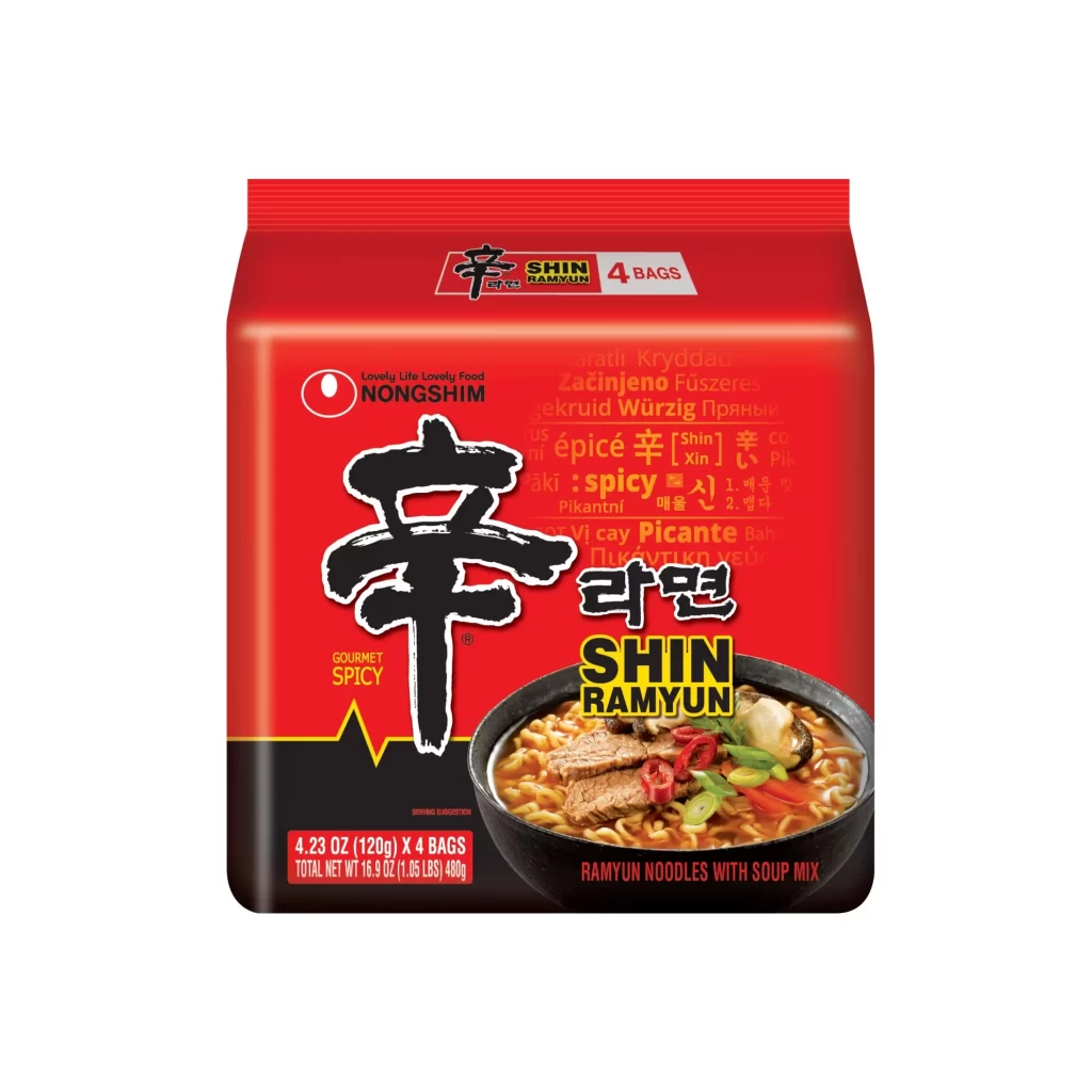 Nongshim Shin Ramyun Ramen Packaging