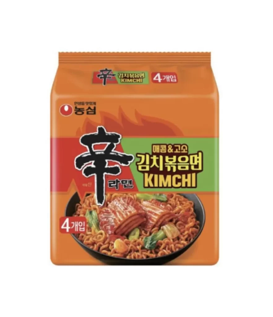 Nongshim Kimchi Flavor Ramen Packaging