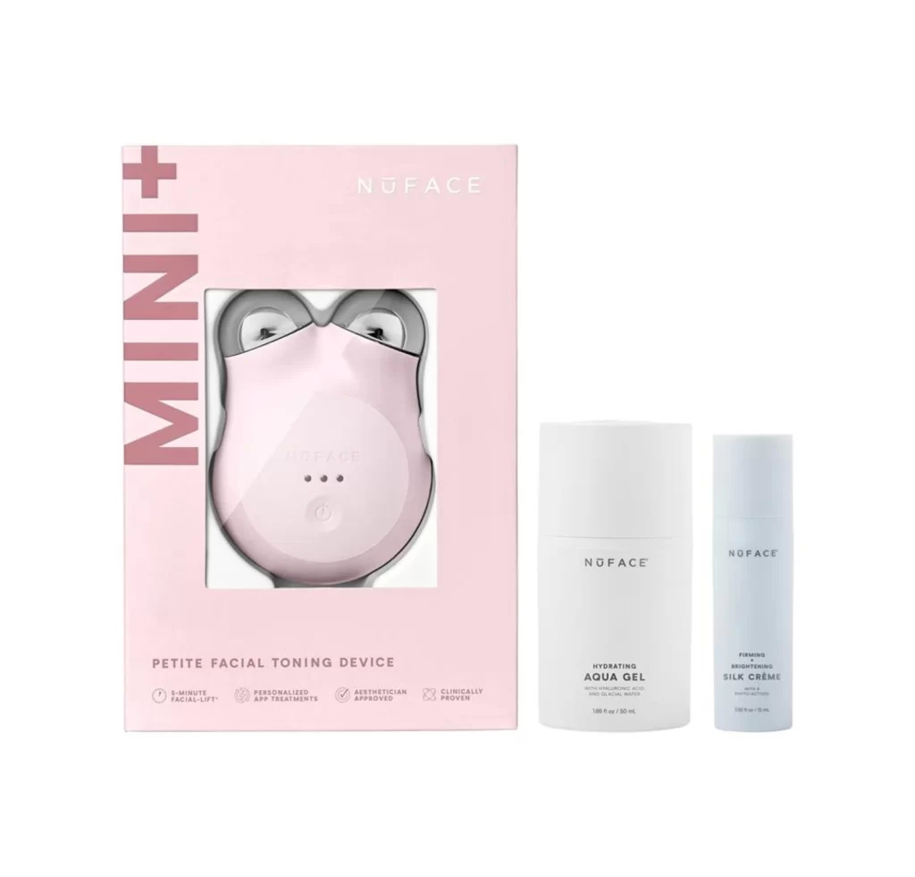 NuFace Mini Plus Petite Facial Toning Device Sandy Rose Detail