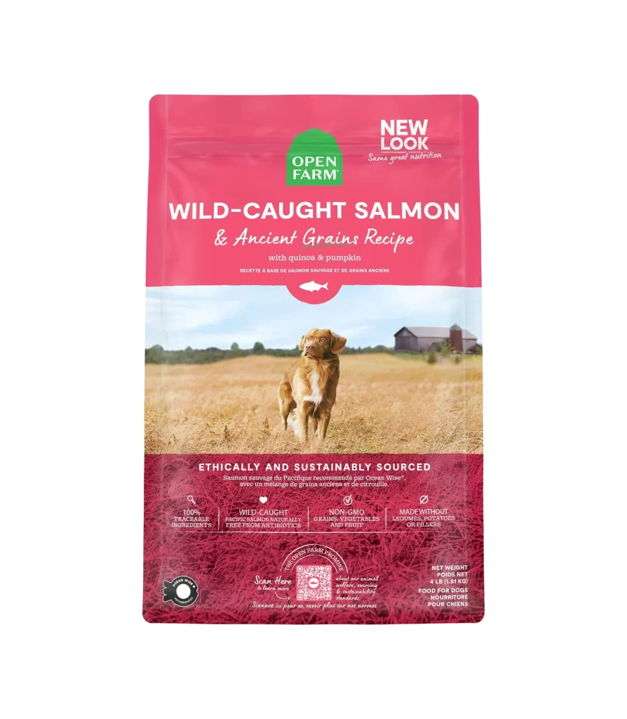 Open Farm Wild-Caught Salmon & Ancient Grains Recipe Dog Food Variant 2 Packaging