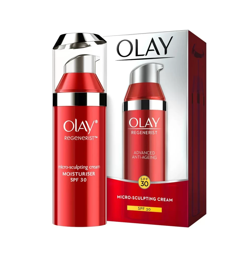 Olay Regenerist SPF 30 Skincare Packaging