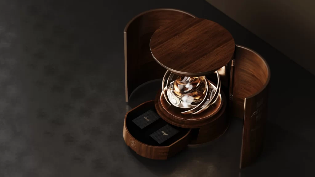 Oak Barrel Liquor Packaging Bottle