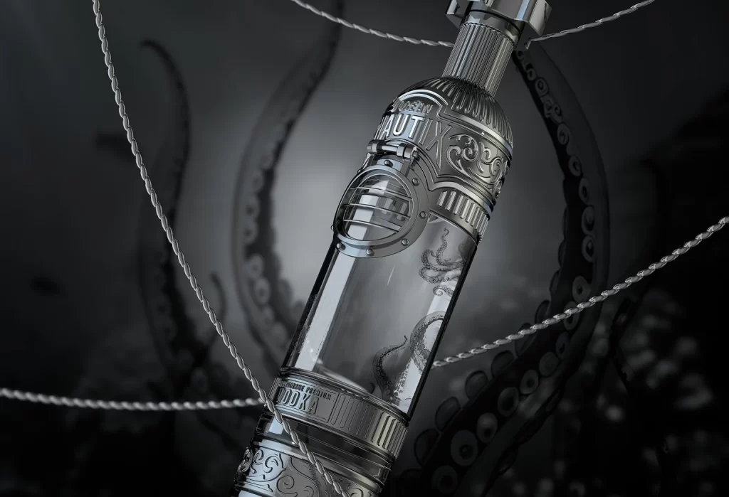 Ocean Nautix Vodka Packaging Bottle