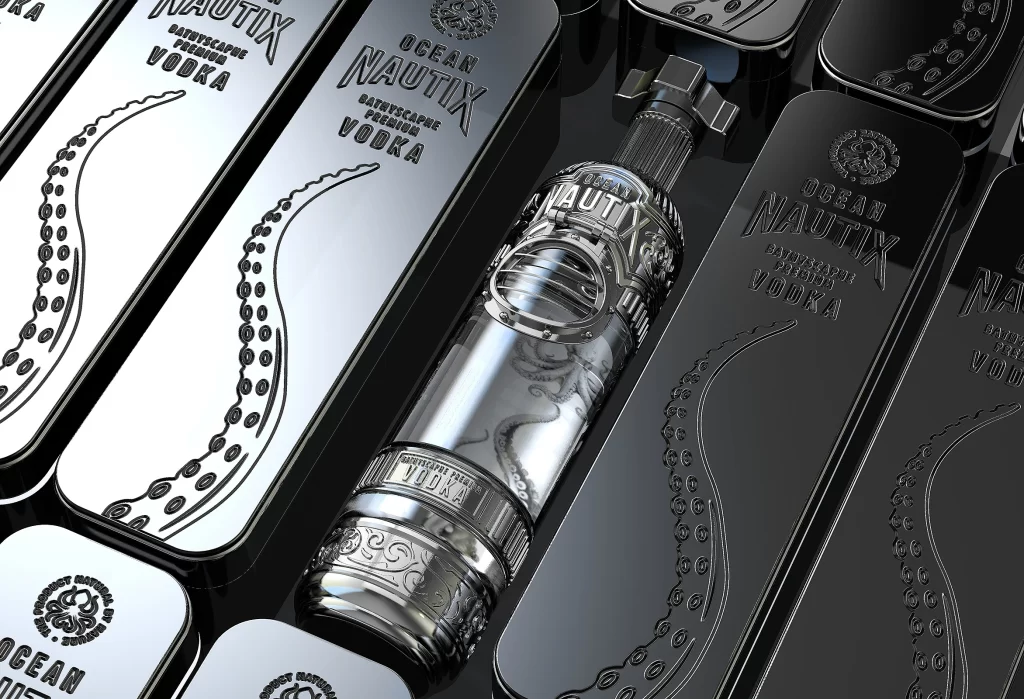 Ocean Nautix Vodka Packaging