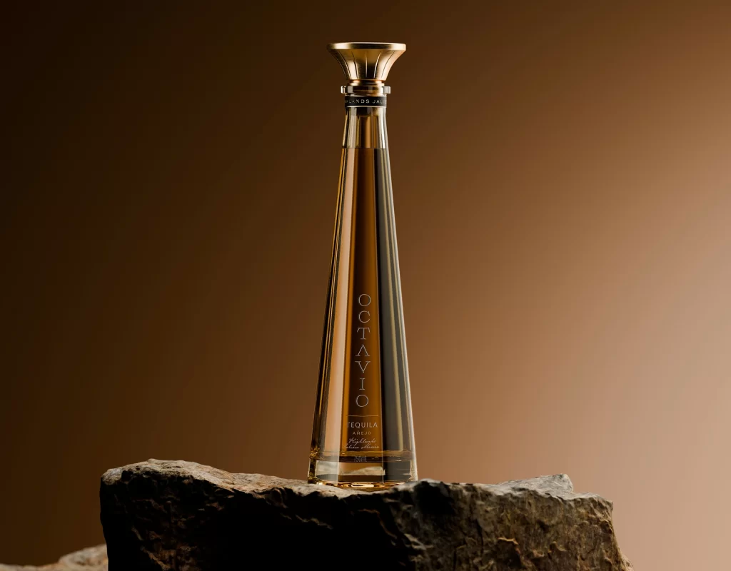 Octavio Tequila Tequila Bottle Octavio Close Up