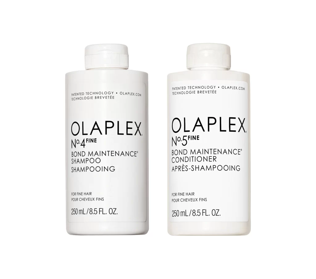 Olaplex No.4 and No.5 Fine Bond Maintenance Bundle Set Front View