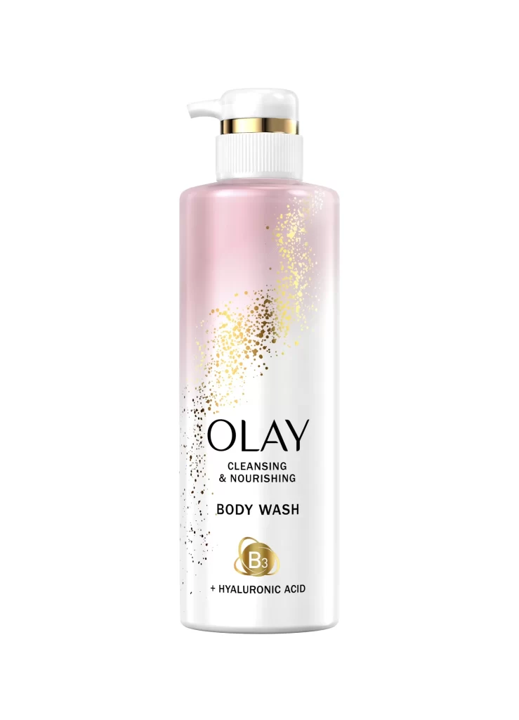 Olay Cleansing & Nourishing Hyaluronic Acid Skincare Packaging