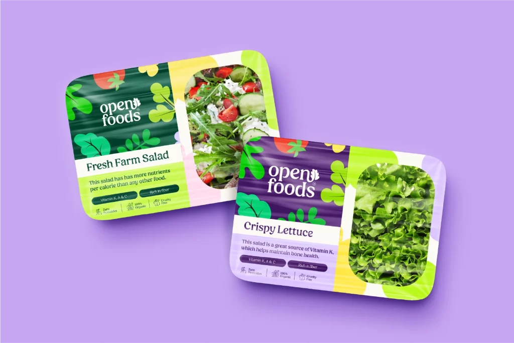 Open Foods Salads Packaging