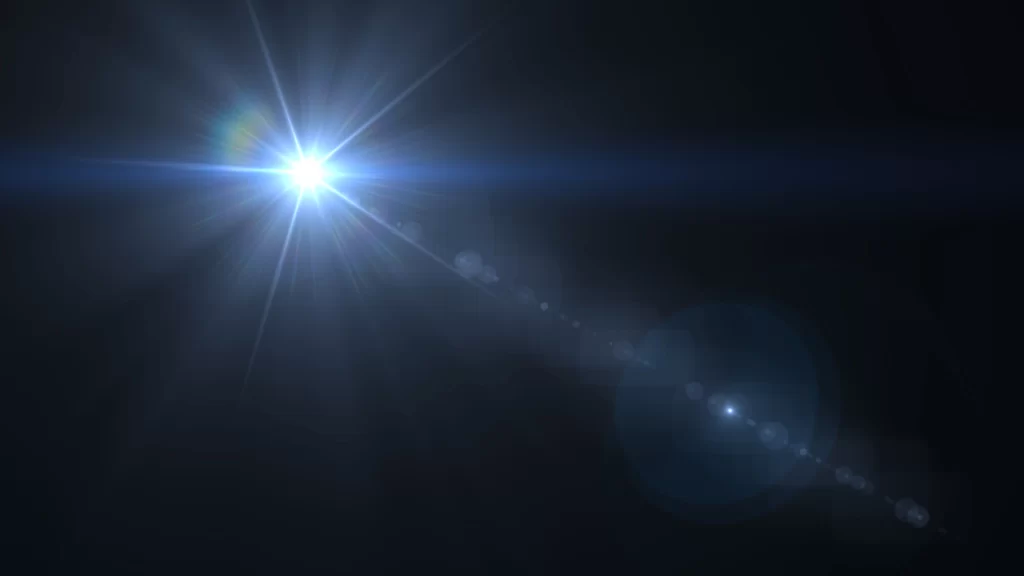 Optical Flare 10 Blue Light Overlay