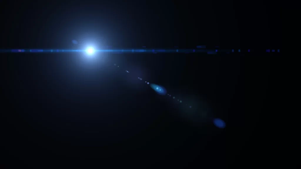 Optical Flare 17 Blue Light Overlay