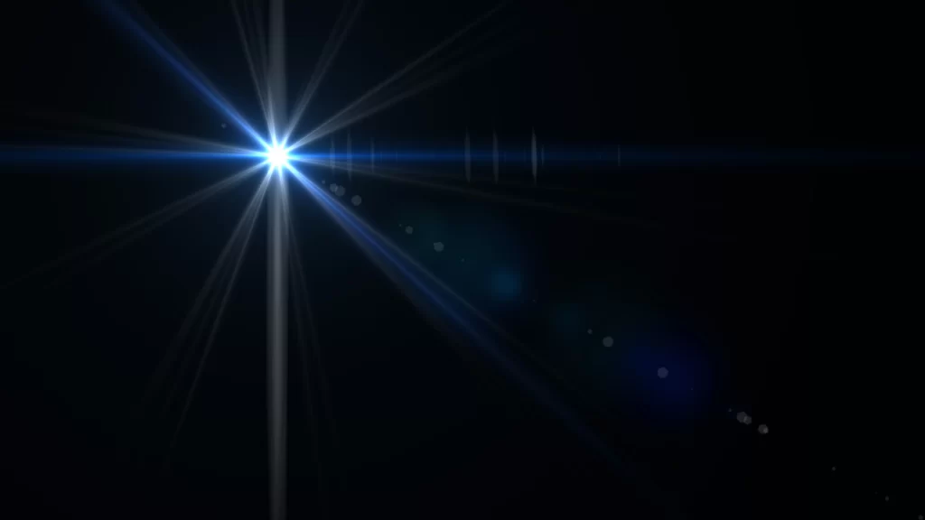 Optical Flare 18 Blue Light Overlay