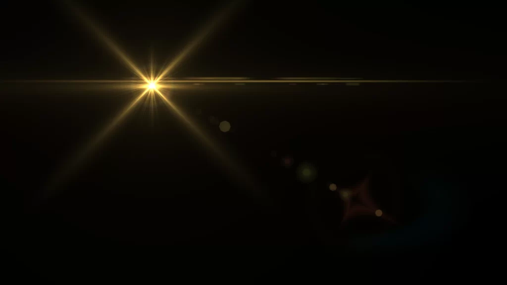 Optical Flare 19 Yellow Light Overlay