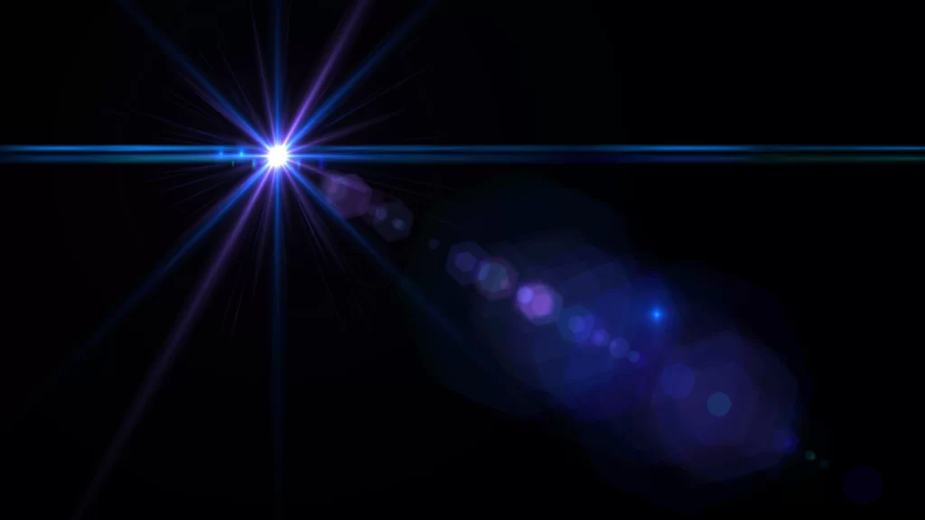 Optical Flare 20 Blue Light Overlay