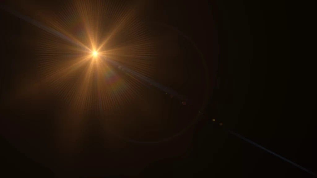 Optical Flare 22 Yellow Light Overlay