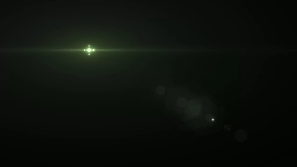 Optical Flare 25 Green Light Overlay