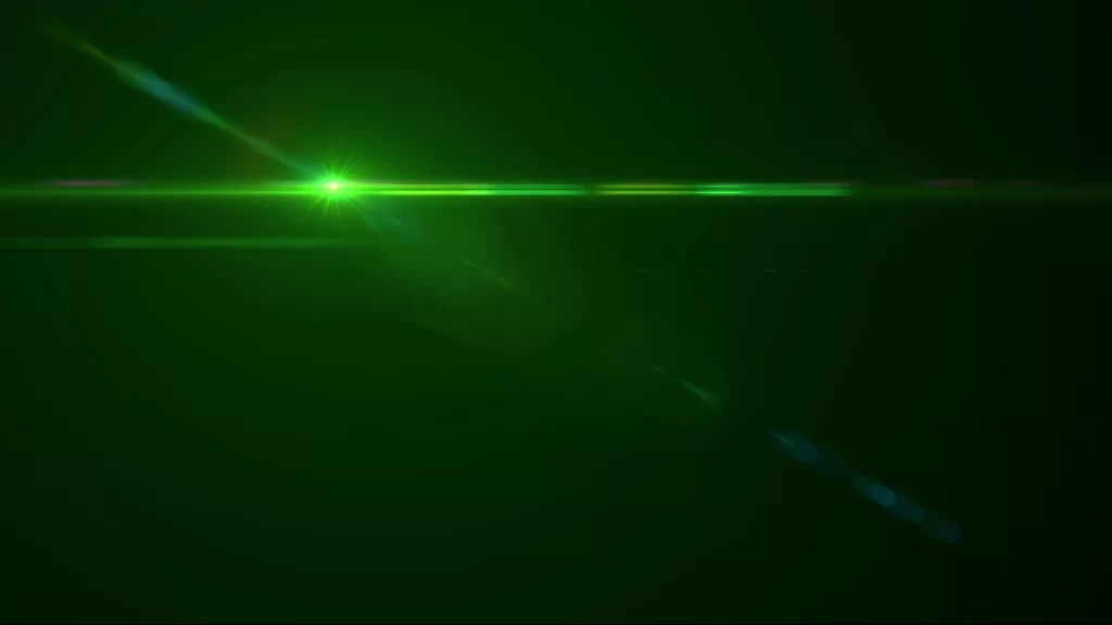 Optical Flare 30 Green Light Overlay