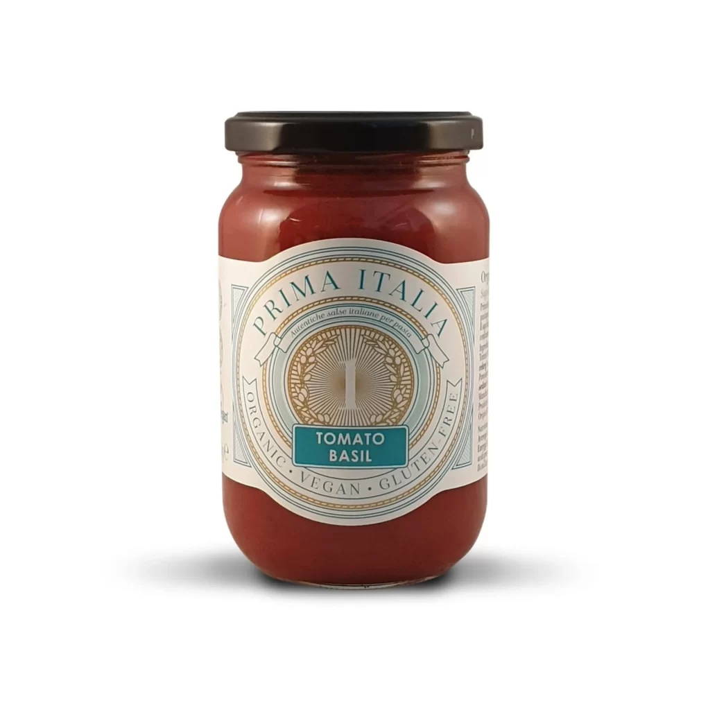 Prima Italia Tomato Basil Pasta Sauce Packaging