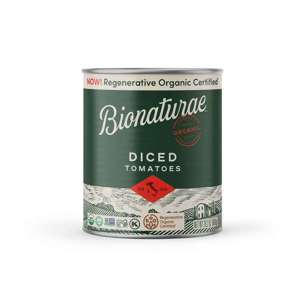 Bionaturae Organic Diced Tomatoes Packaging