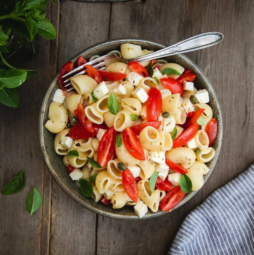 Shell Pasta Cherry Tomatoes Cheese Photography