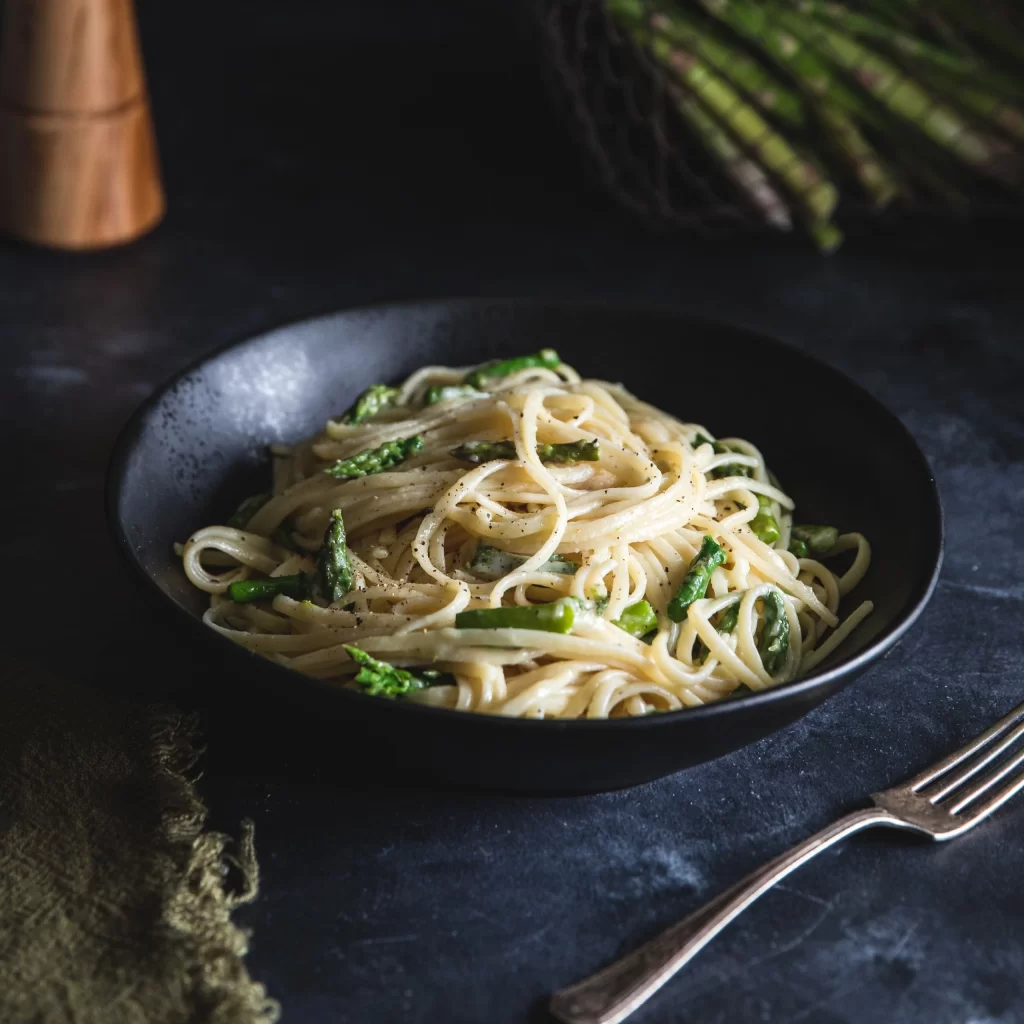 Asparagus Pasta Photography