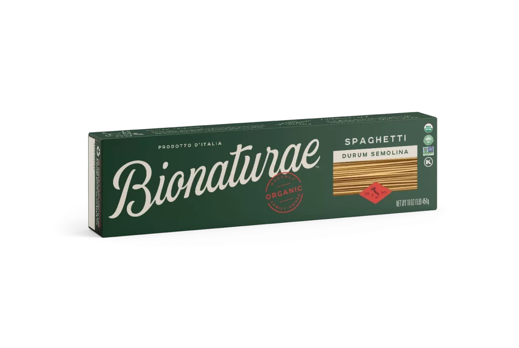 Bionaturae Durum Semolina Spaghetti Packaging