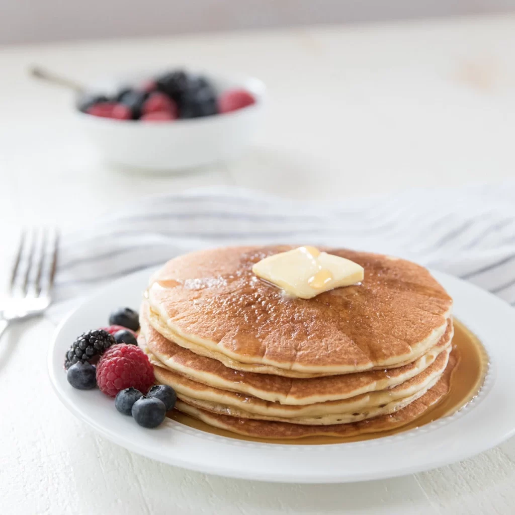 Pancakes Butter Berry Syrup Photography