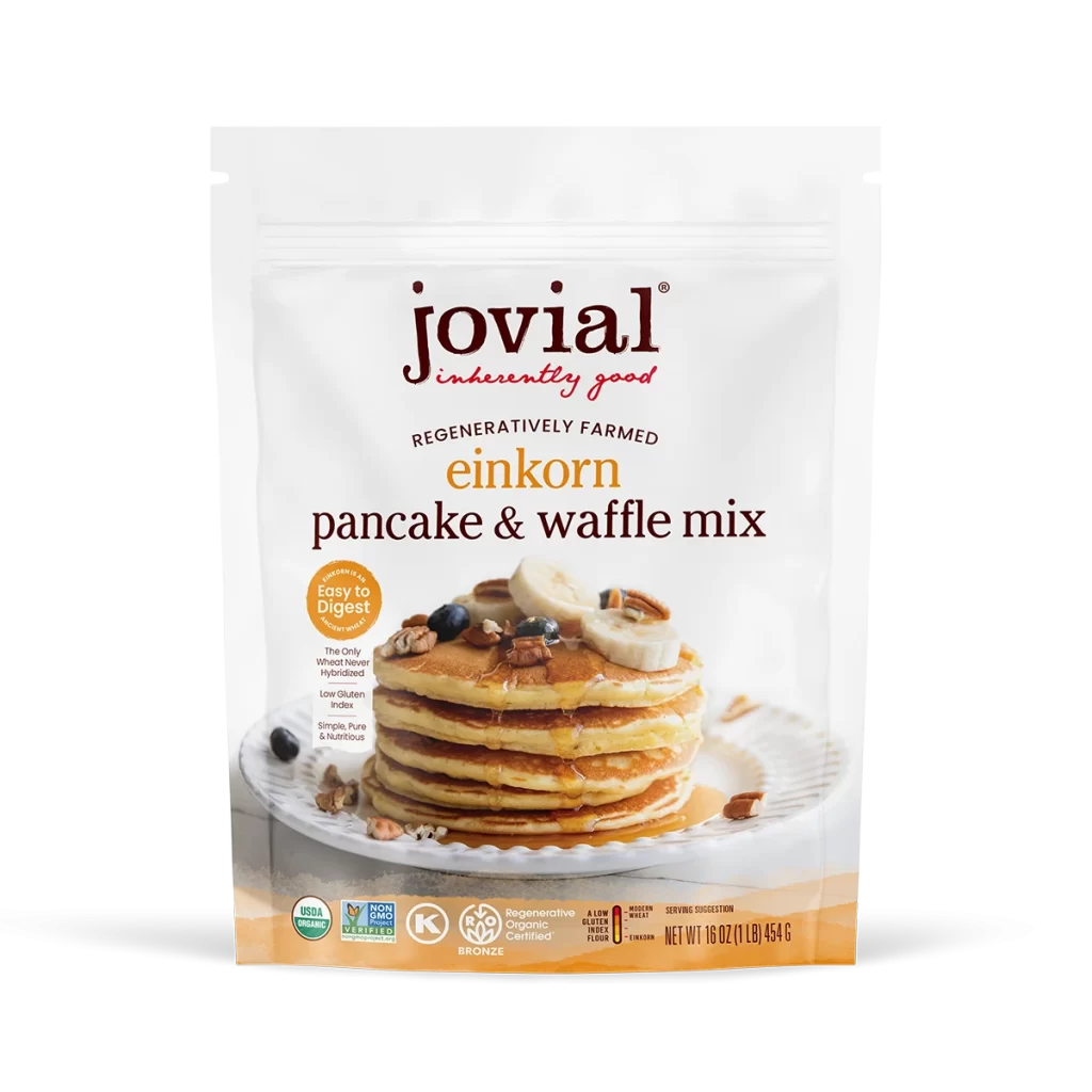 Jovial Organic Einkorn Pancake And Waffle Mix einkorn pancake waffle mix Packaging