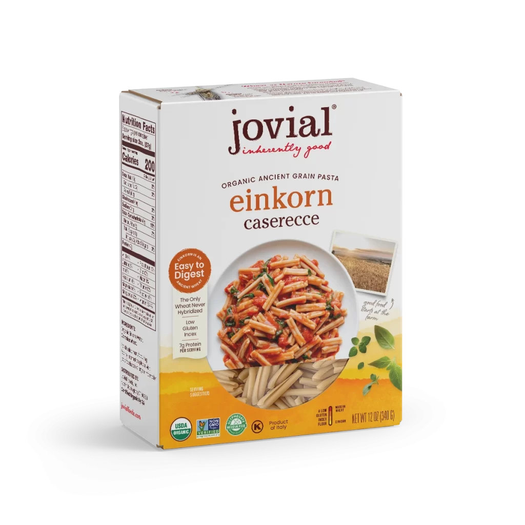 Jovial Organic Einkorn Traditional Caserecce Packaging