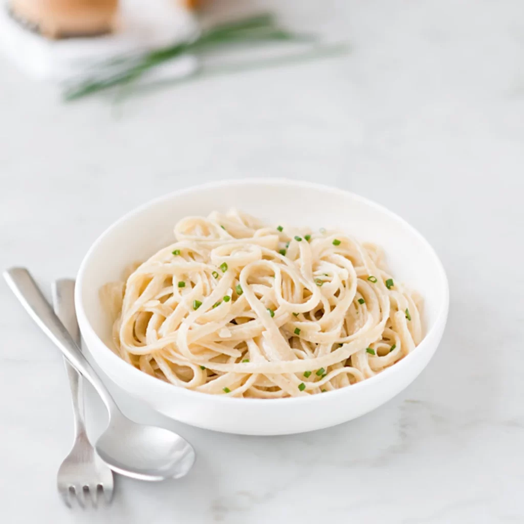 Fettuccine Chives Pasta Photography