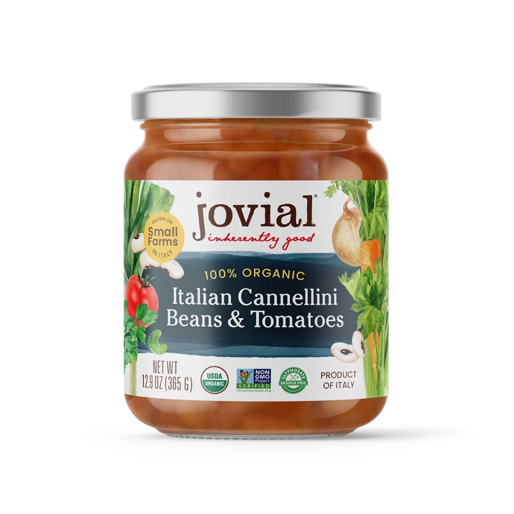 Jovial Organic Italian Cannellini Beans And Tomatoes Packaging 01